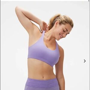 outdoor voices all-time bra in purple